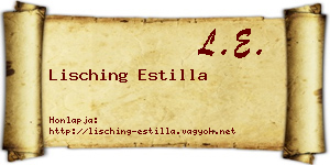 Lisching Estilla névjegykártya
