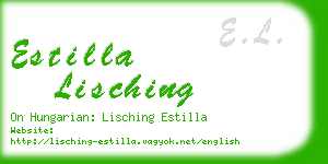 estilla lisching business card